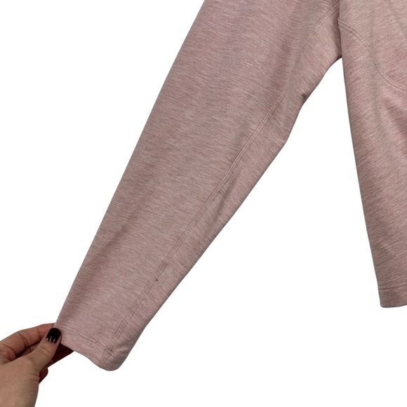 LULULEMON Tuck and Gather‎ Pullover Light Pink Knot Tie Flawed Size 4 Yoga - Picture 5 of 12
